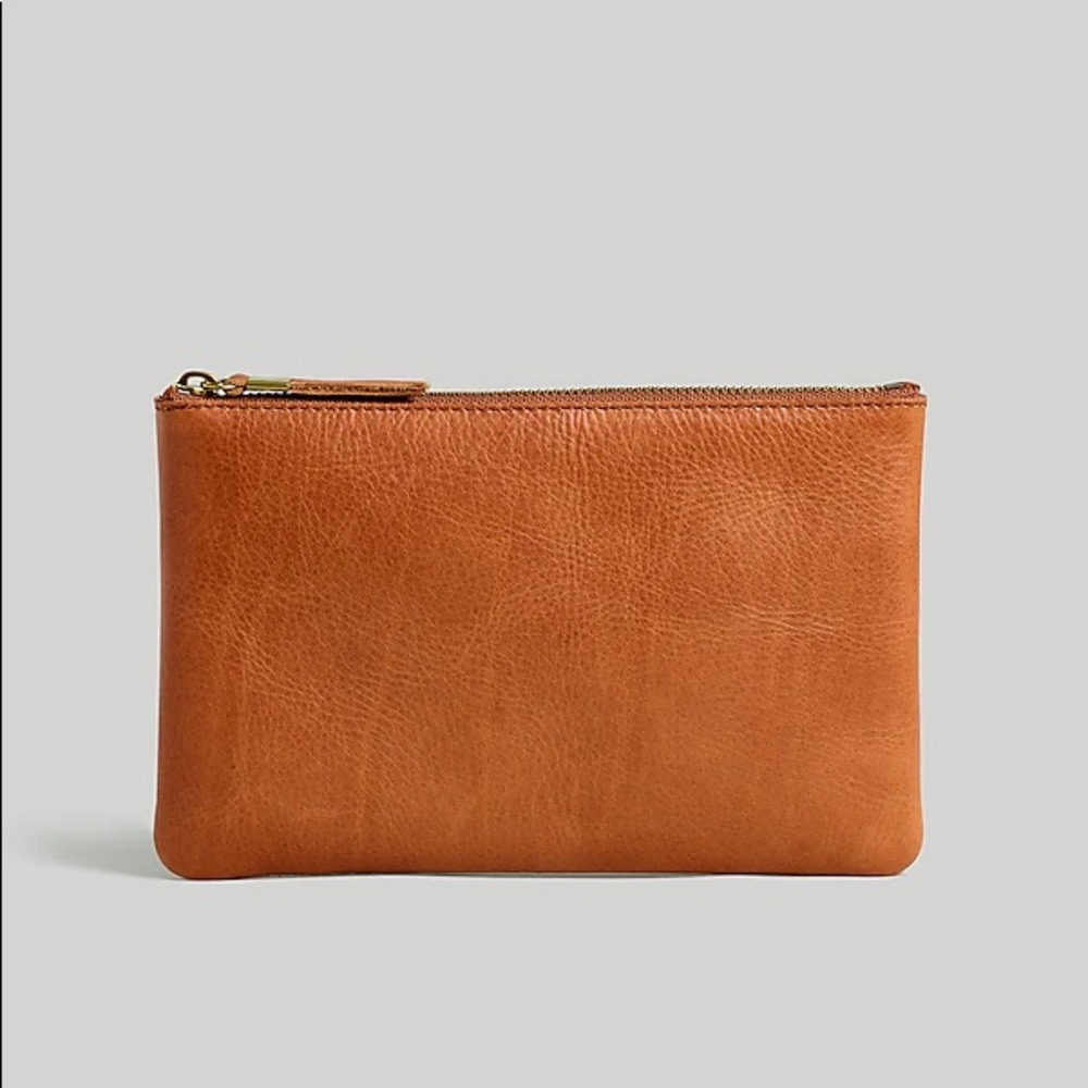Madewell leather clutch pouch